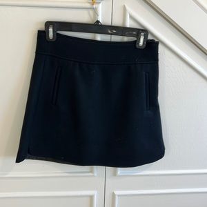 J. Crew black wool mini skirt size 0 NWT